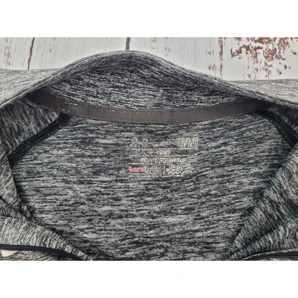 Under Armour HeatGear Gray Quarter Zip Lightweight Pullover Jacket Men's L